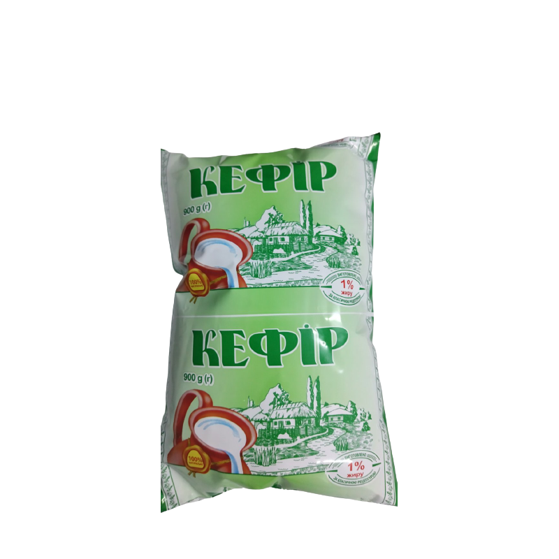 Кефір БАЛМОЛОКО 1%, 900г, плівка поліетиленова